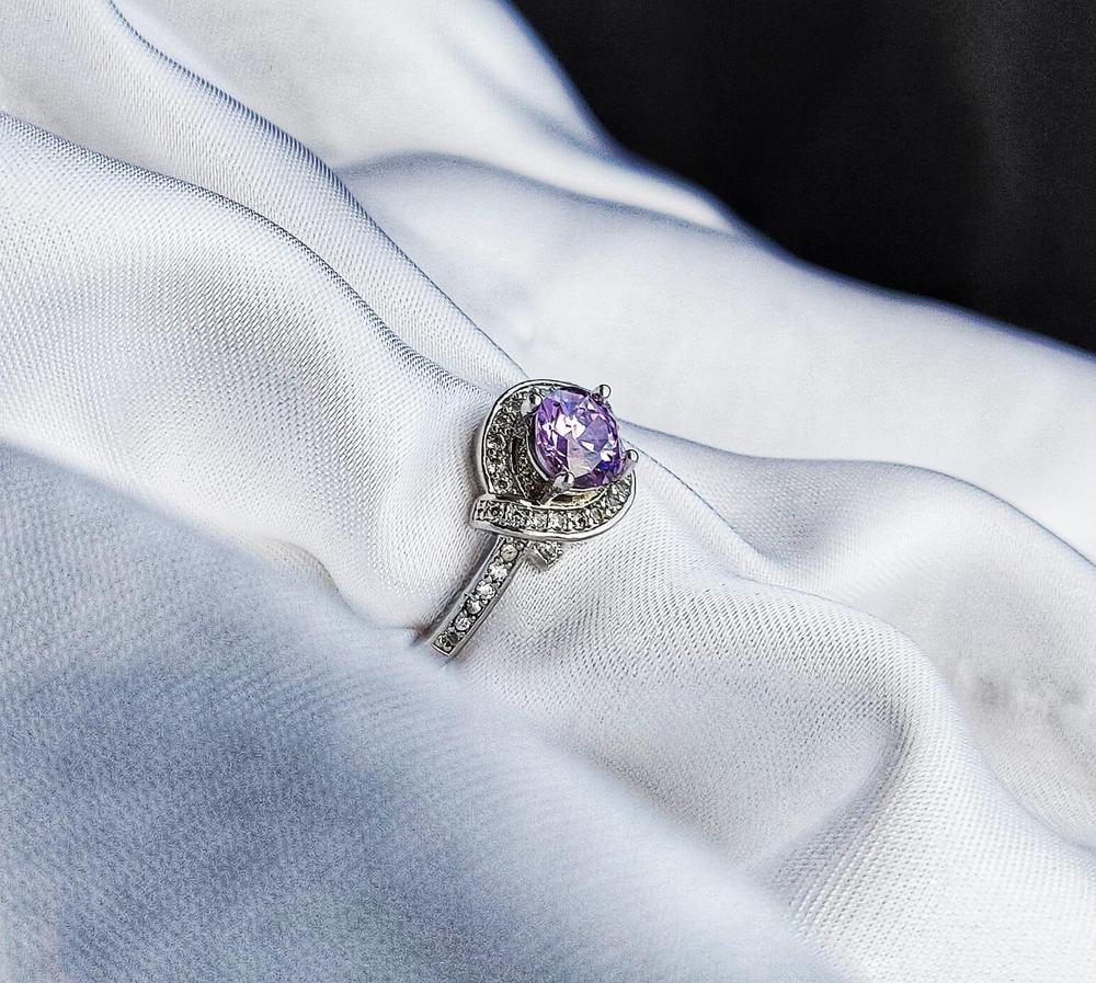 Purple Zircon Ring