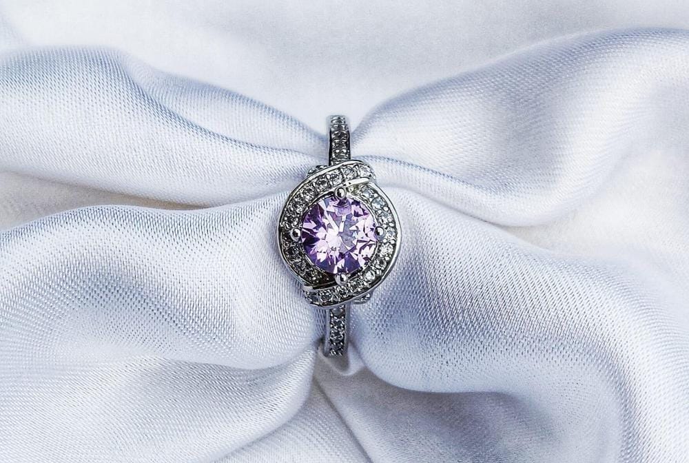 Purple Zircon Ring