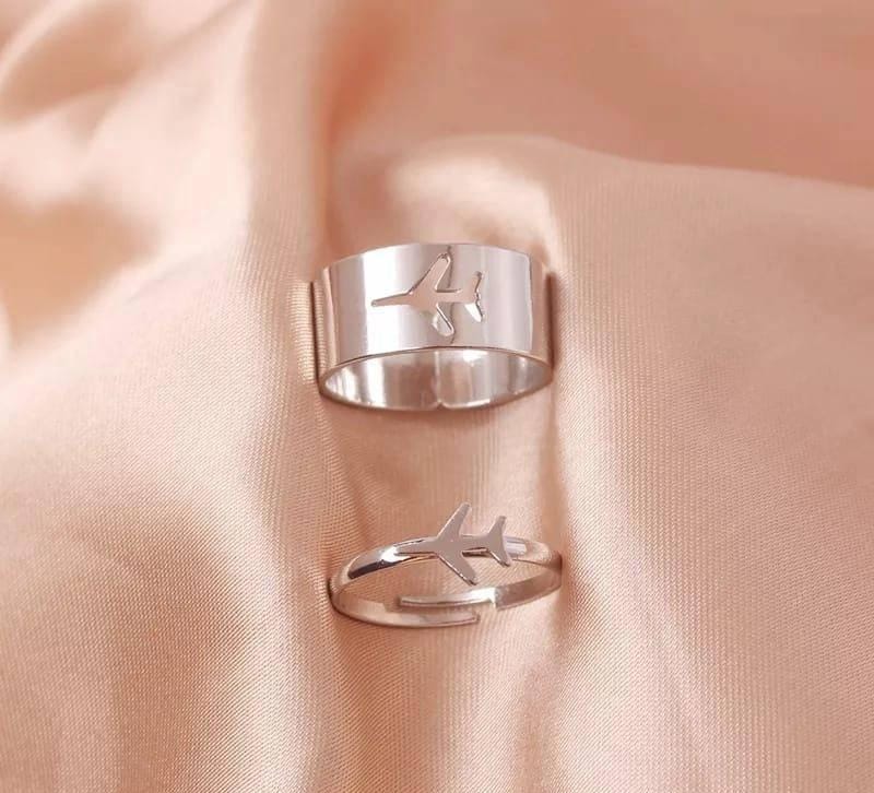 2 Pcs Trendy Couple Ring