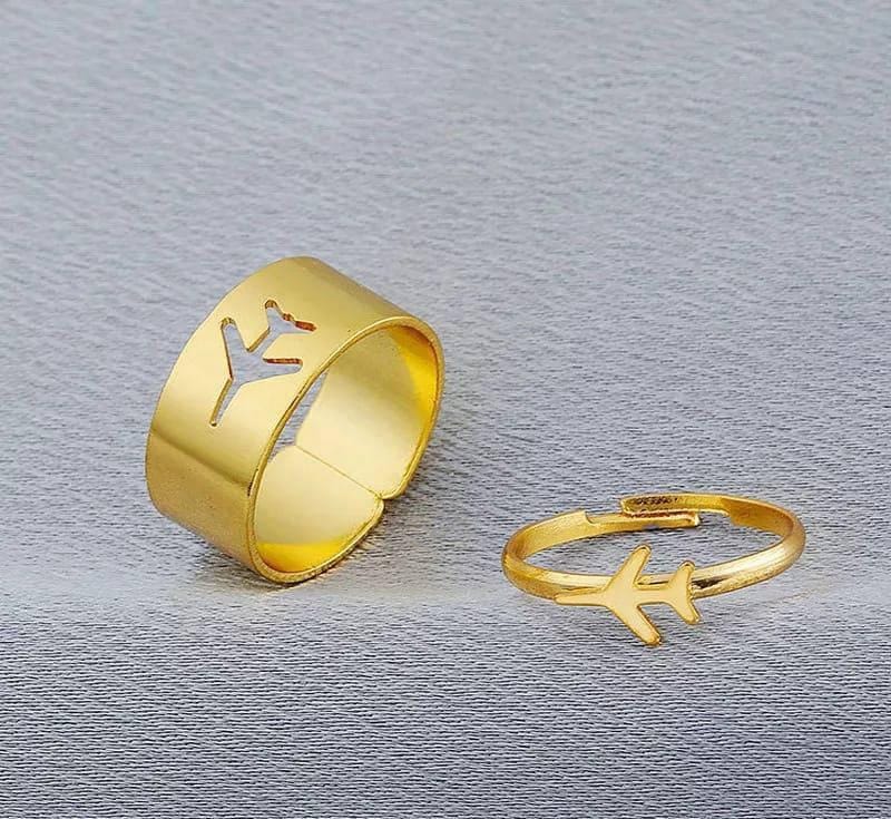 2 Pcs Trendy Couple Ring