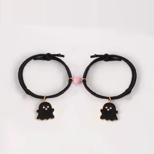 Trendy Magnetic Best-Friend Heart Ghost Bracelets