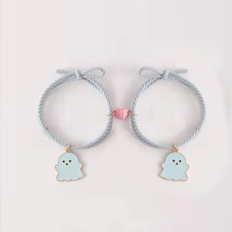 Trendy Magnetic Best-Friend Heart Ghost Bracelets