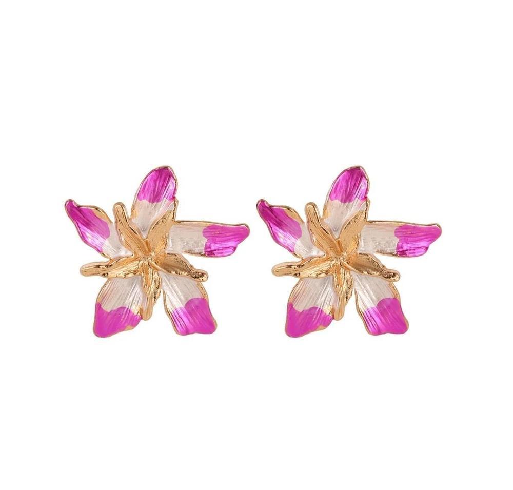 Star Flower Design Studs