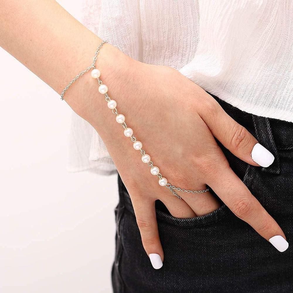 Sliver Pearl Bracelet